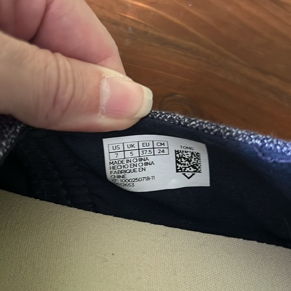 Ladies Toms Navy Classic Shoes - Picture 7 of 13